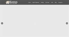 Desktop Screenshot of kemprealtygroup.com